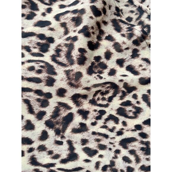 Torrid Leopard Print Asymmetrical Hem Midi Dress 2X Plus Size Mob Wife Goth - Picture 11 of 16